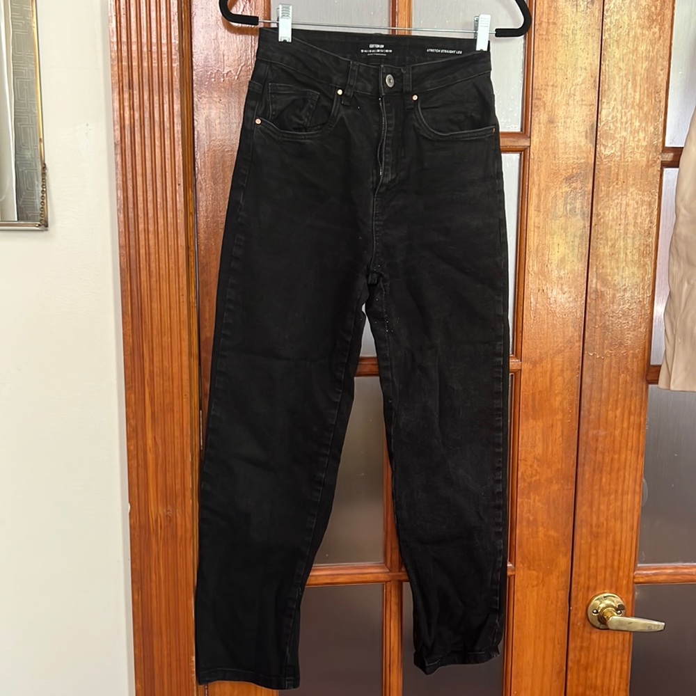 Cotton On Straight leg black jeans